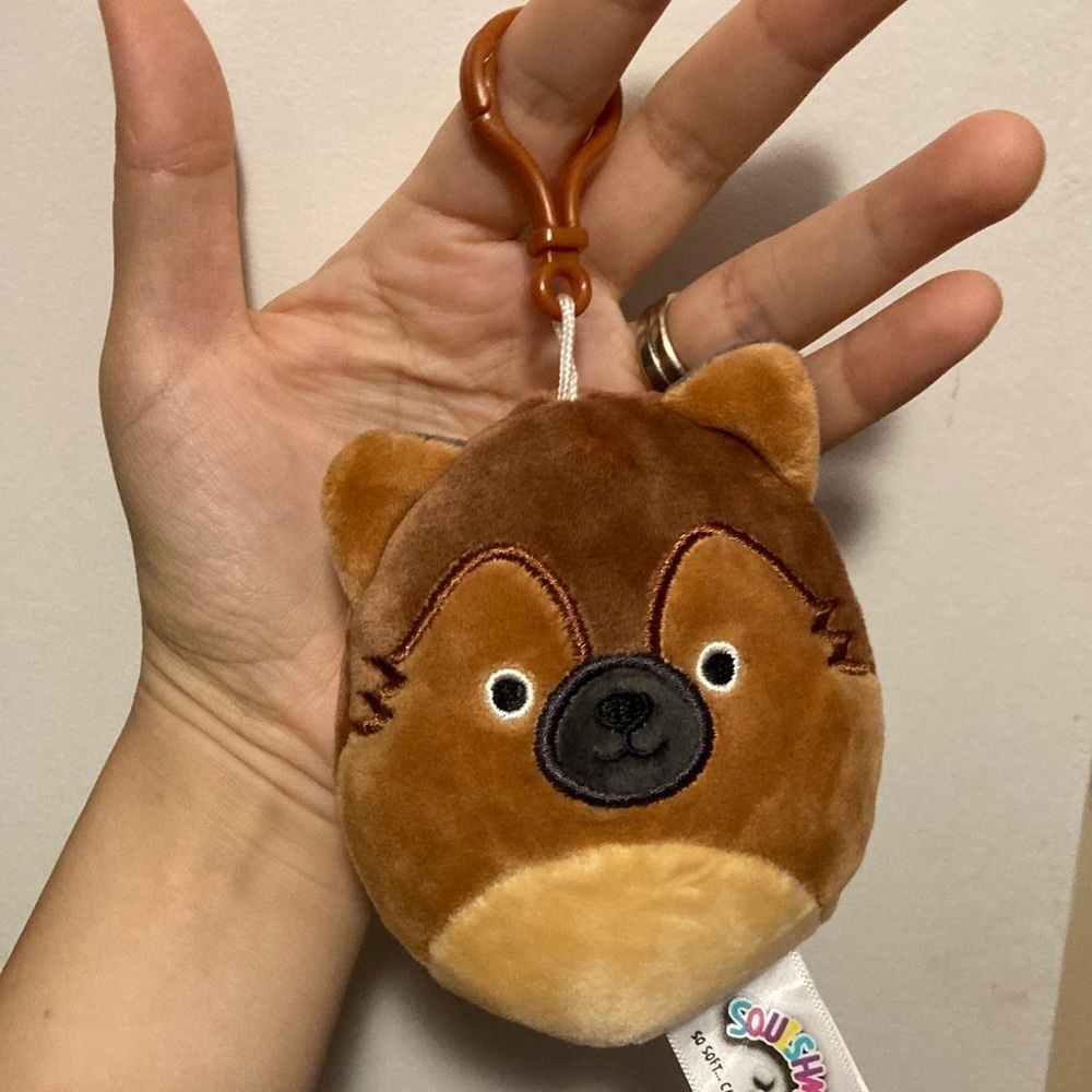 Squishmallows clip-on 3.5” Mario the German shepherd